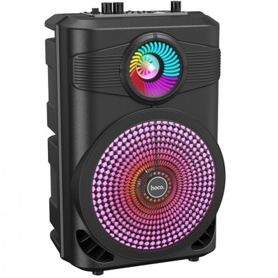 Φορητό Ηχείο Wireless Hoco BS46 Mature Karaoke Μαύρο V5.0 10W, 1800 mAh, FM, USB & AUX θύρα, Micro SD και Μικρόφωνο